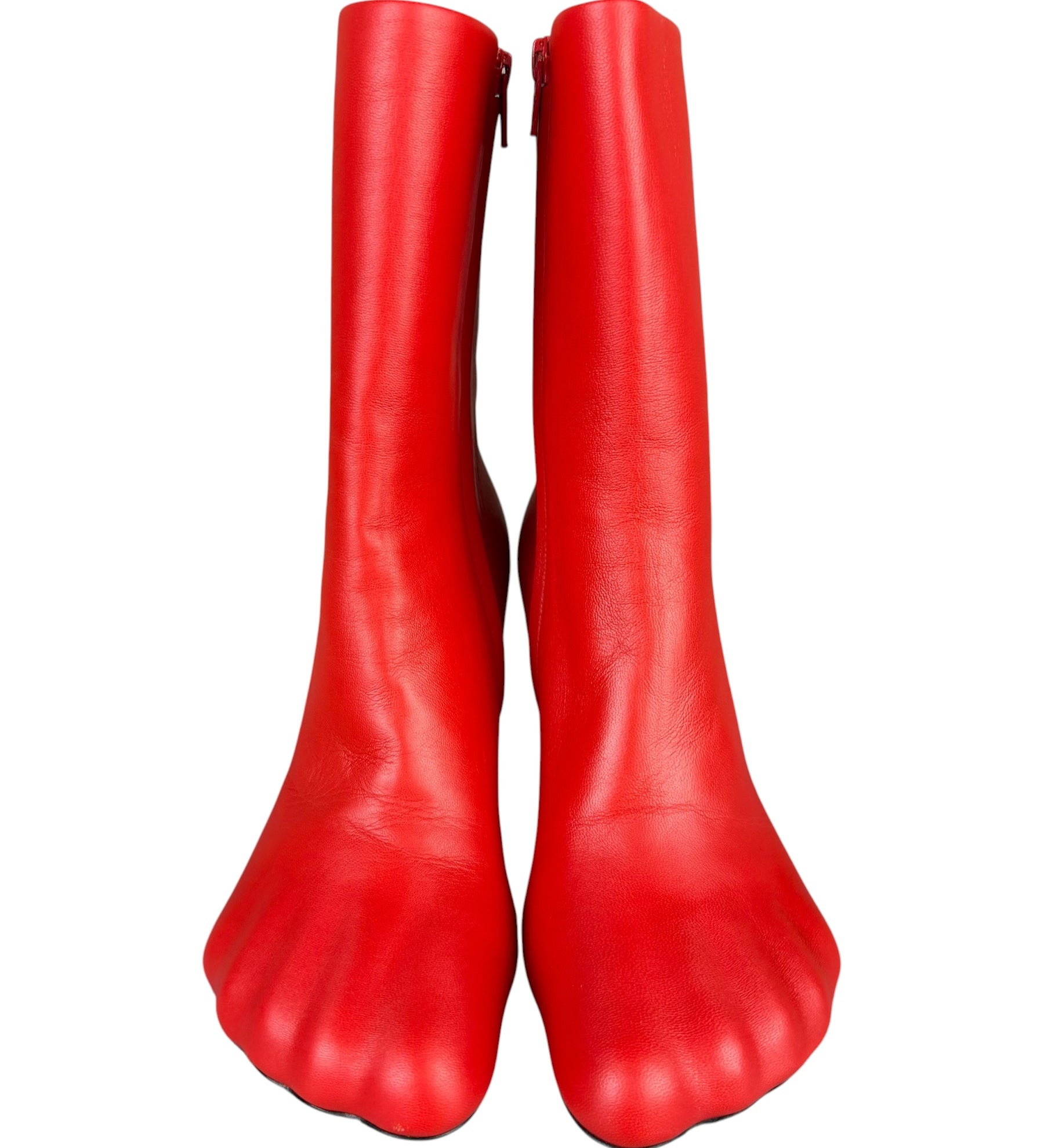 Balenciaga Red Anatomic Bootie