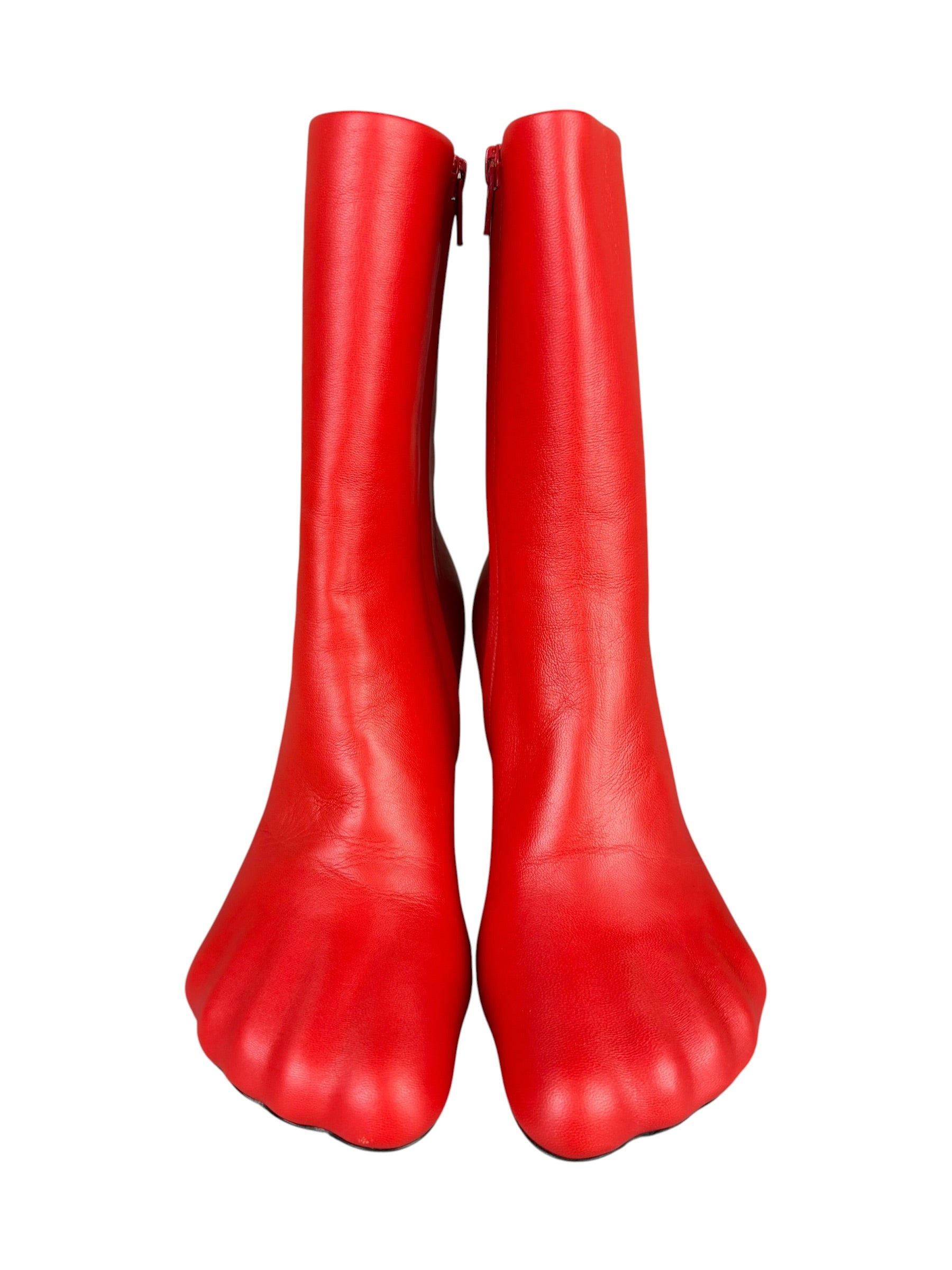 Balenciaga Red Anatomic Bootie