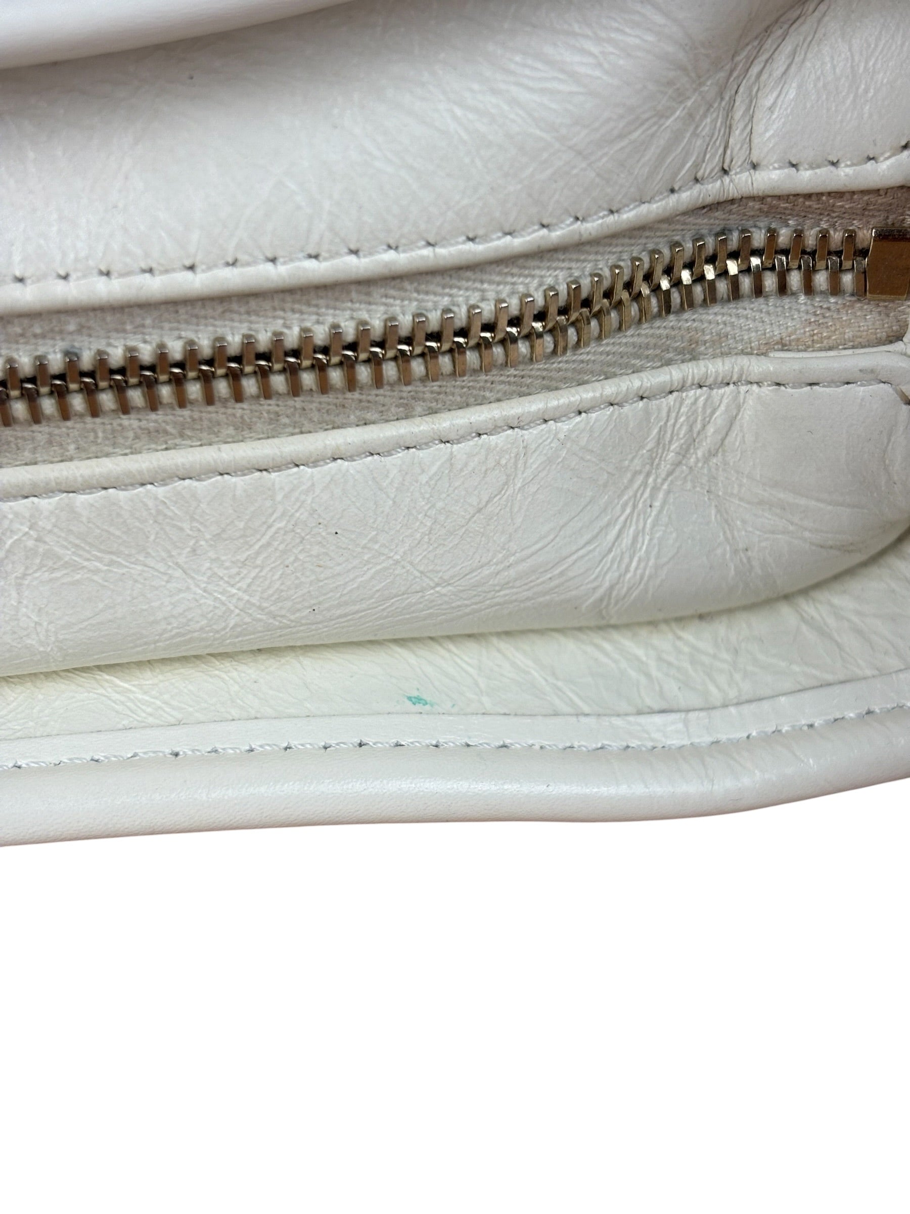Chanel White Quilted Leather Small Gabrielle Hobo Bag 2019