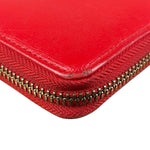 Vivienne Westwood Red Long Zip Orb Wallet