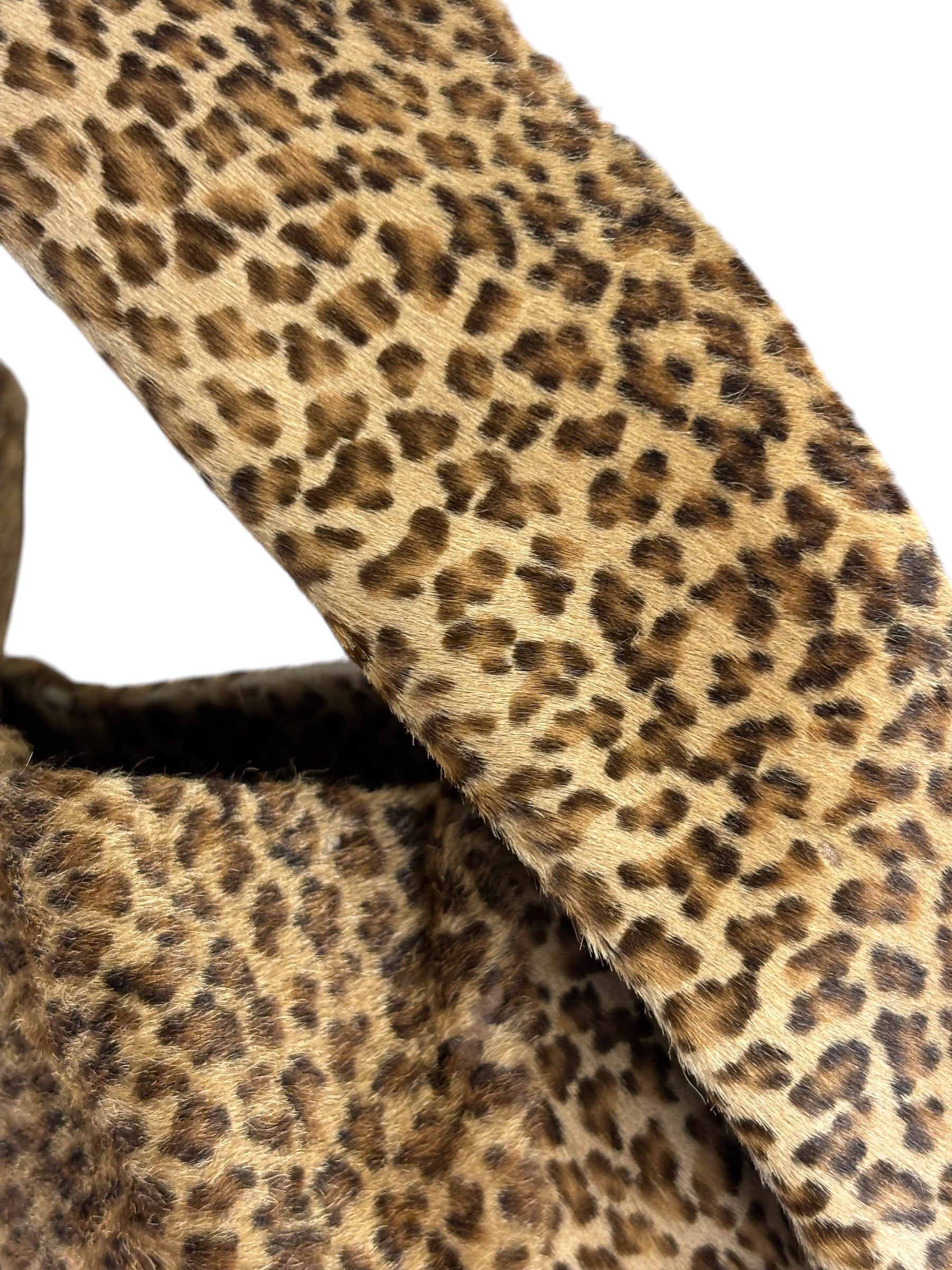Bottega Veneta Vintage Leopard-Print Pony Hair Tote Bag