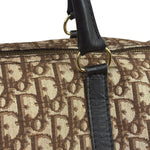 Christian Dior Brown Leather Trim Trotter Boston Bag