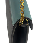 Celine Multi-Colored Leather Pocket Envelope Chain Wallet