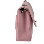 Chanel Pink Quilted Jersey Classic Flap Bag 1997
