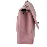 Chanel Pink Quilted Jersey Classic Flap Bag 1997
