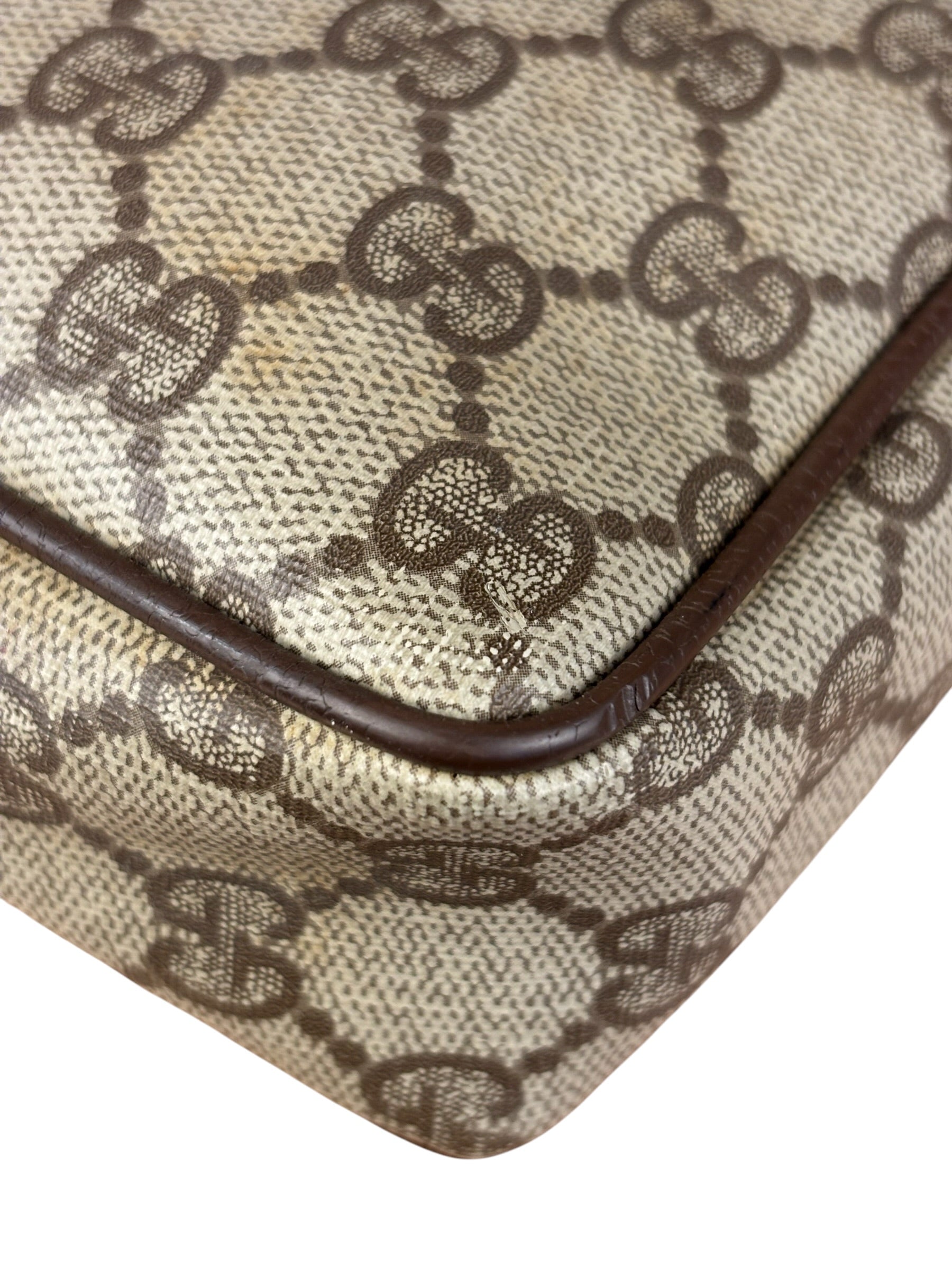 Gucci GG Vintage Coated Canvas Zip Pouch