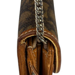 Christian Dior Brown Trotter Romantique Heart Long Wallet On Chain