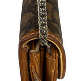 Christian Dior Brown Trotter Romantique Heart Long Wallet On Chain