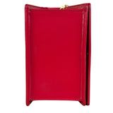 Versace Vintage Red Leather Top Handle Bag