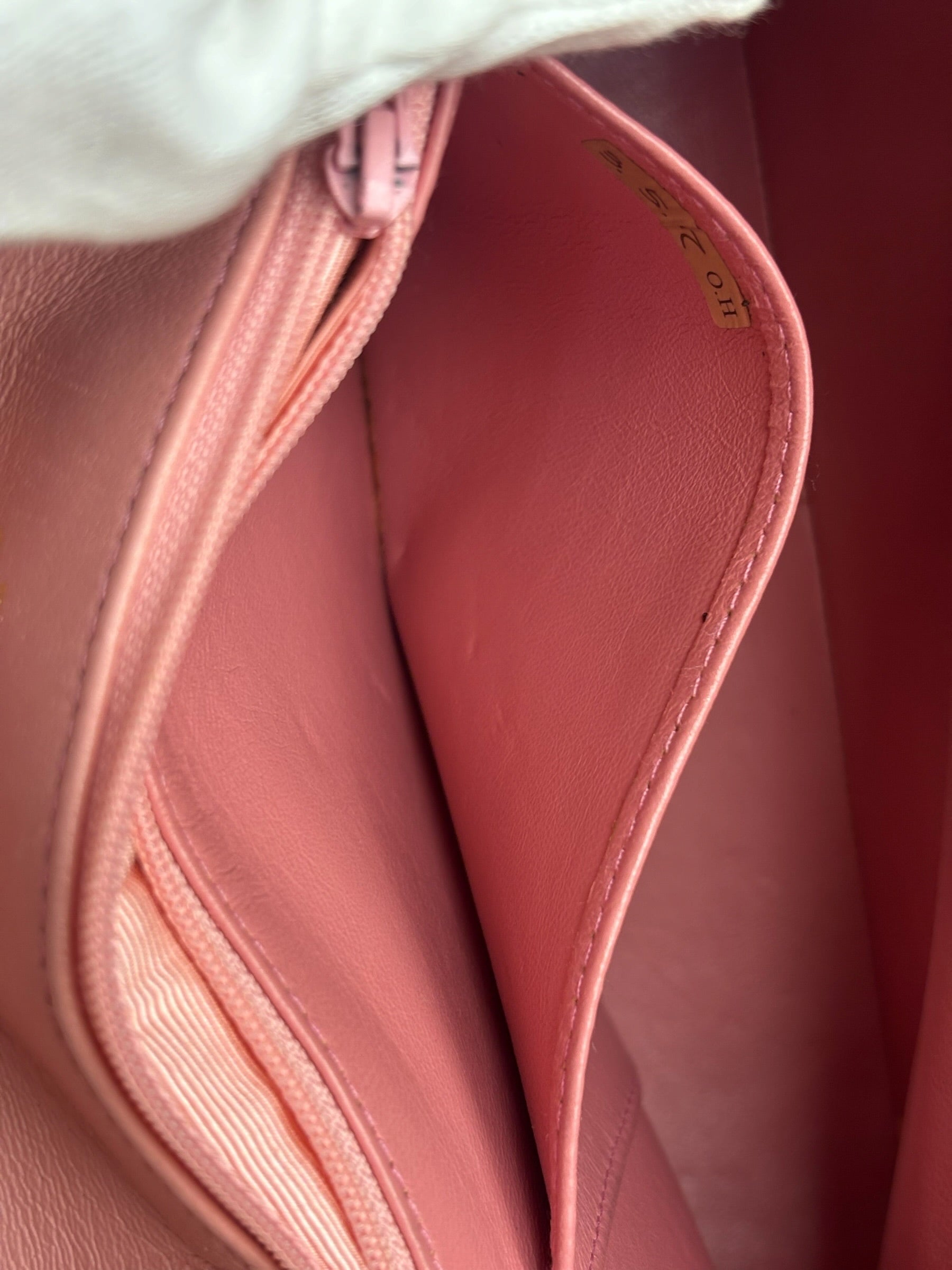 Chanel Vintage Pink Quilted Leather Trapezoid Flap Bag