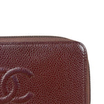 Chanel CC Caviar Leather Timeless Zip-Around Wallet-2014