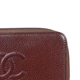 Chanel CC Caviar Leather Timeless Zip-Around Wallet-2014