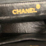 Chanel Vintage Black Mini Satin Flap Braided Shoulder Bag