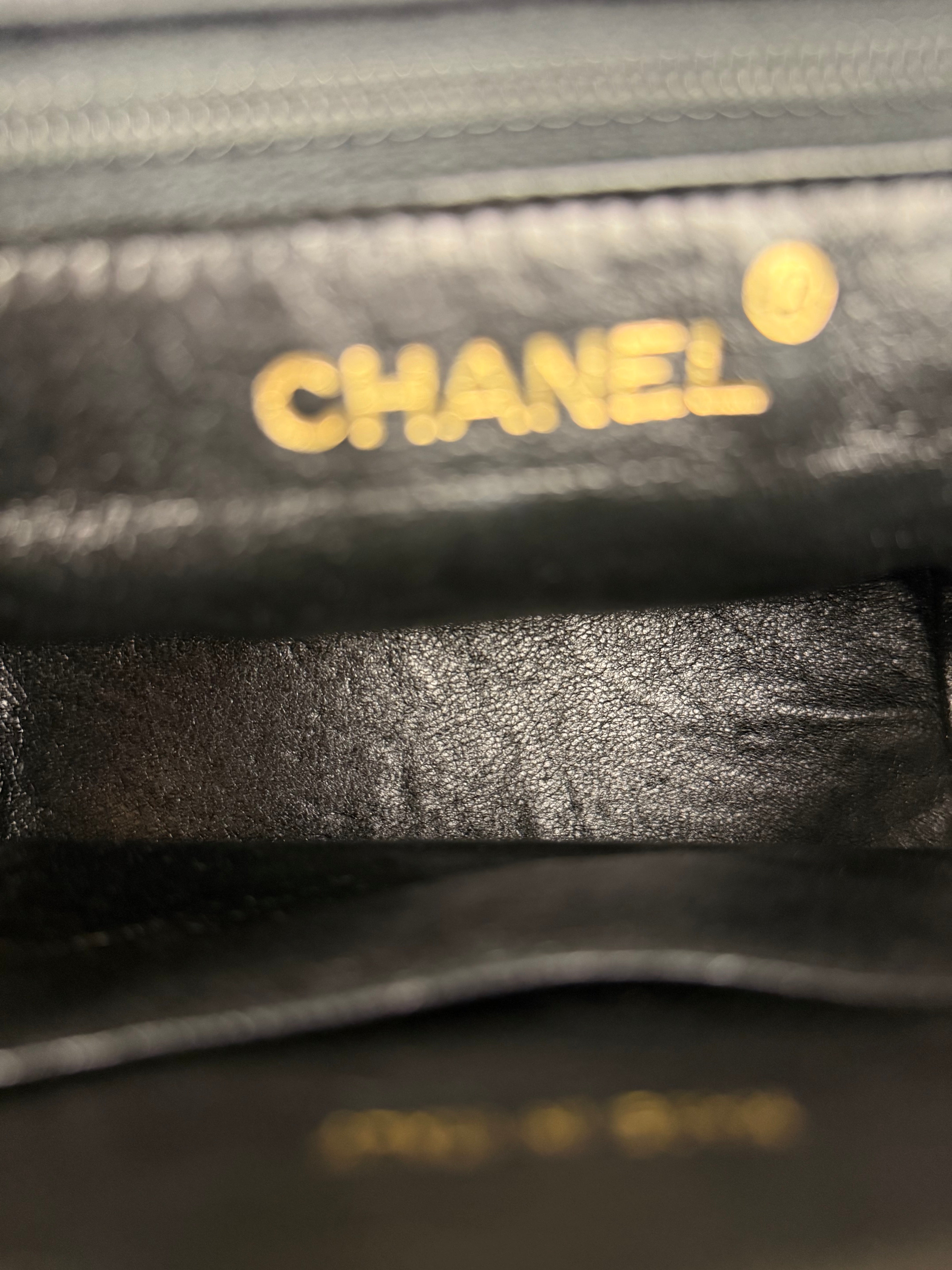 Chanel Vintage Black Mini Satin Flap Braided Shoulder Bag