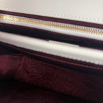 Gucci Ivory Leather Zumi Two-Tone GG Crossbody Bag
