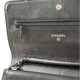Chanel Black Caviar Flap Wallet On Chain 2013