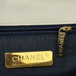 Chanel White Leather CC Mania Flap Bag 2019