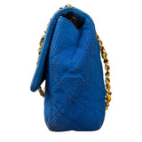 Chanel Medium Quilted Perforated Jersey Single Flap 2009