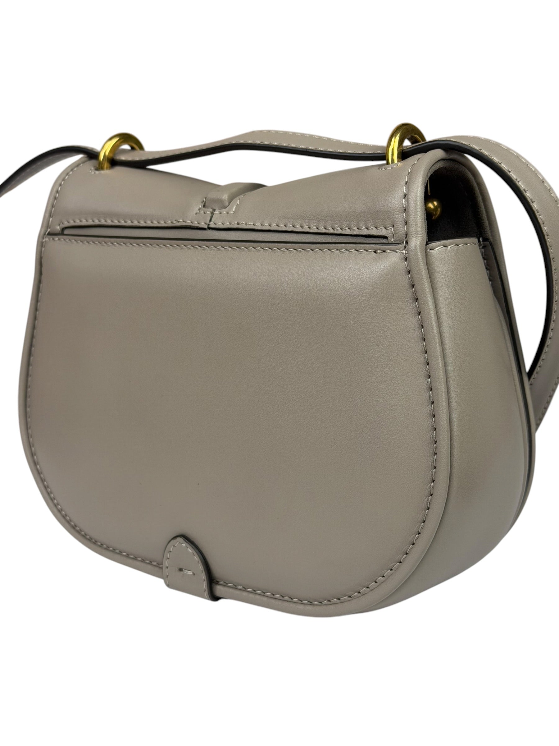 Fendi Dove Gray Leather C'mon Crossbody Bag