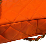Chanel Orange Quilted Nylon Classic Jersey Camera Bag 2012