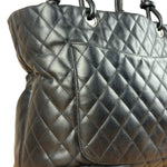 Chanel Black Leather Cambon Ligne Tote 2003