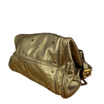 Chloé Vintage Gold Metallic Paddington Bag