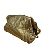 Chloé Vintage Gold Metallic Paddington Bag