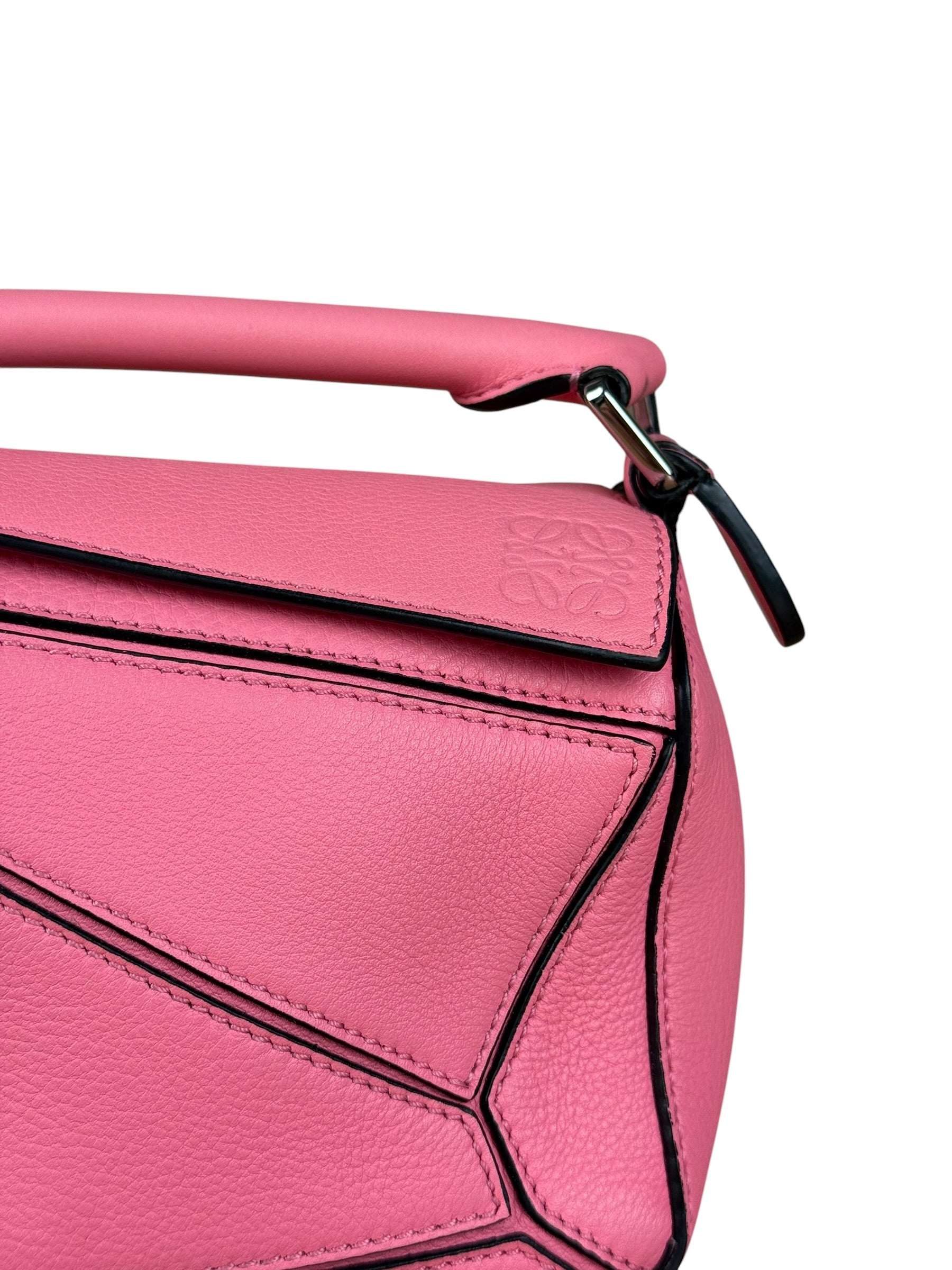 Loewe Pink Leather Mini Puzzle 2Way Bag