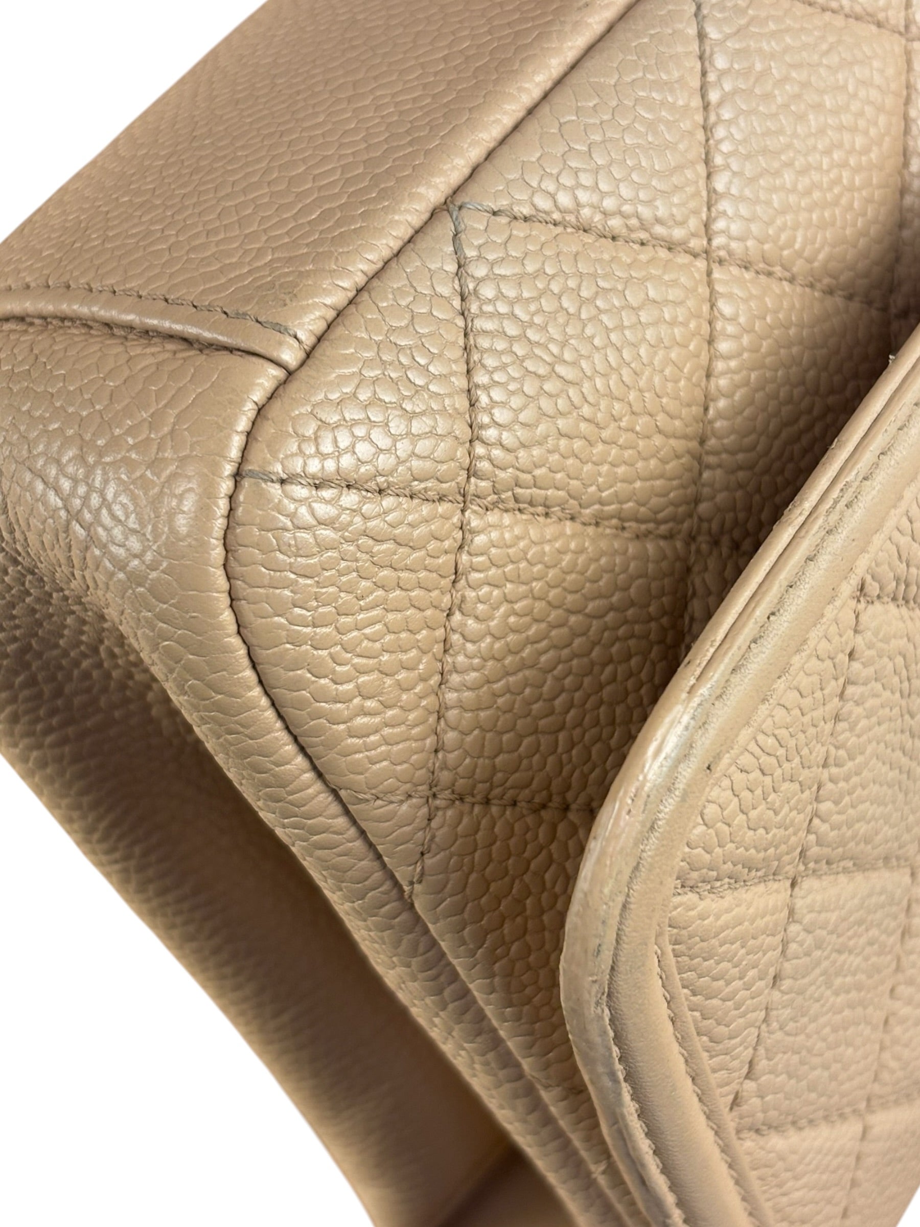 Chanel Beige Caviar S Filigree Flap 2016