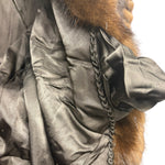 Vintage Chocolate Brown Mink Stripped Fur Coat