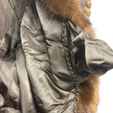 Vintage Chocolate Brown Mink Stripped Fur Coat