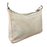 Chanel Light Washed Denim CC Canvas Logo Shoulder Bag 2002
