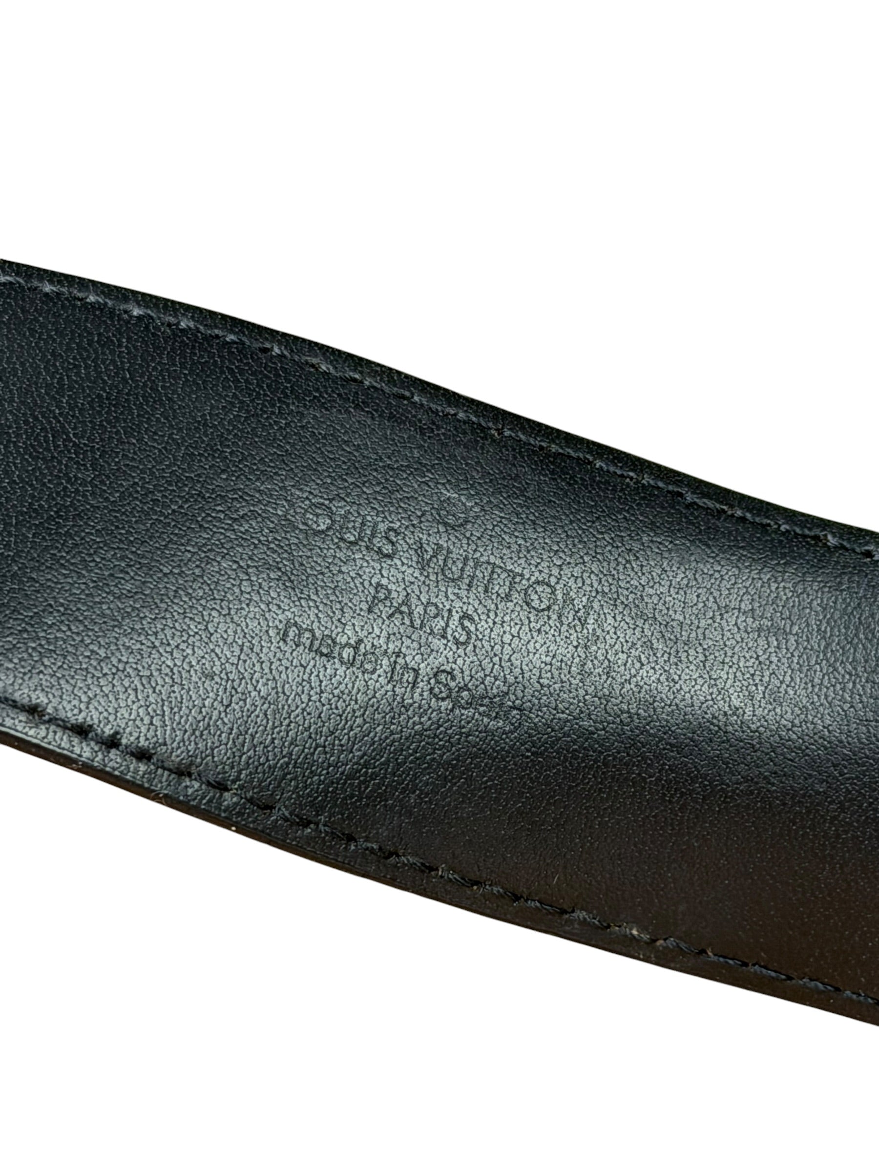 Louis Vuitton Black New Wave Belt