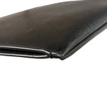 Yves Saint Laurent Black Pebbled Leather Pouch