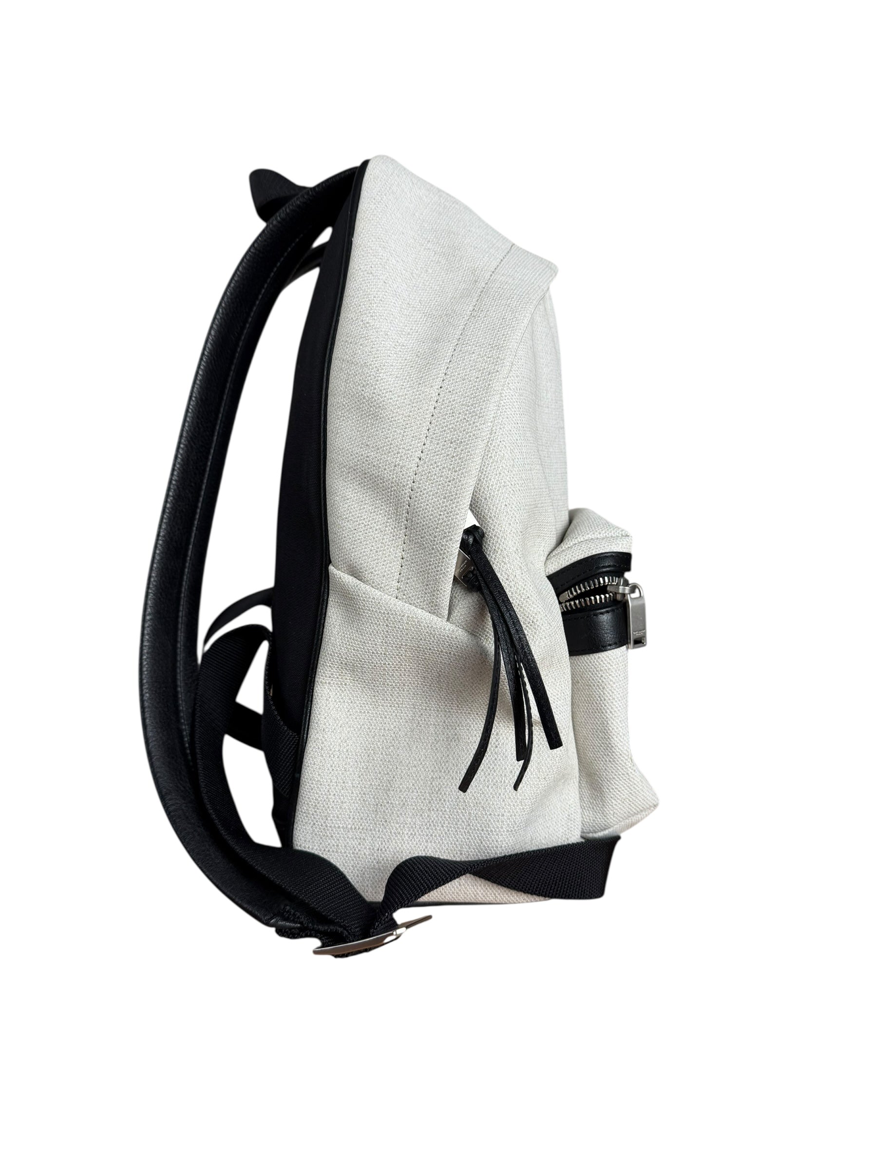 Saint Laurent Mini Canvas Rive Gauche City Backpack