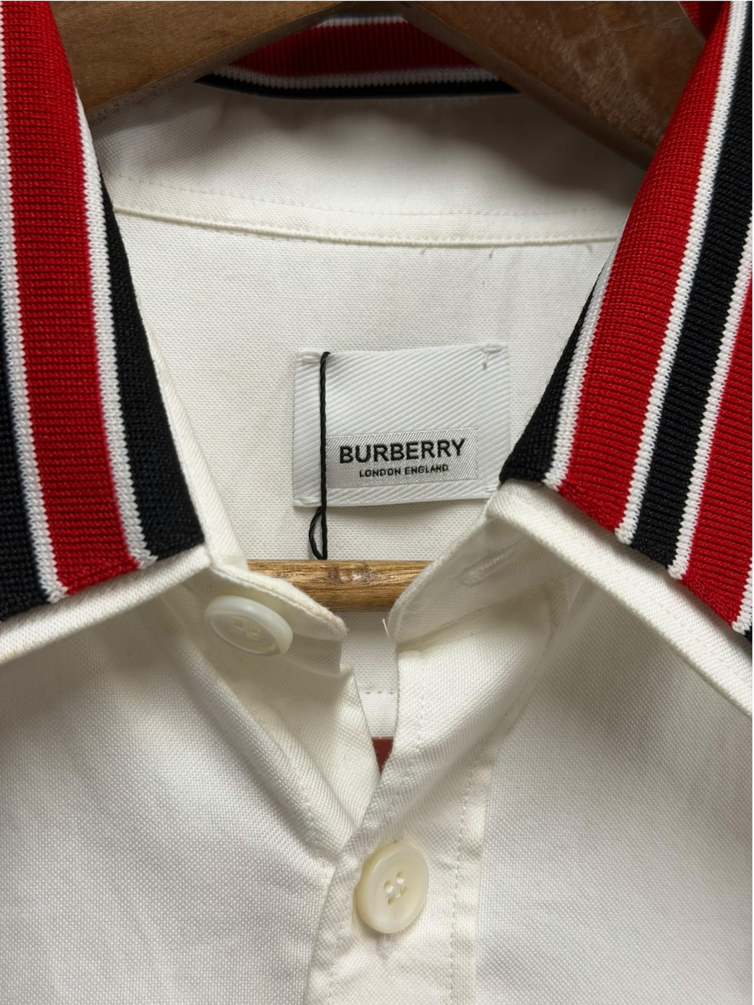 Burberry Vintage Patch Logo Button Down Shirt