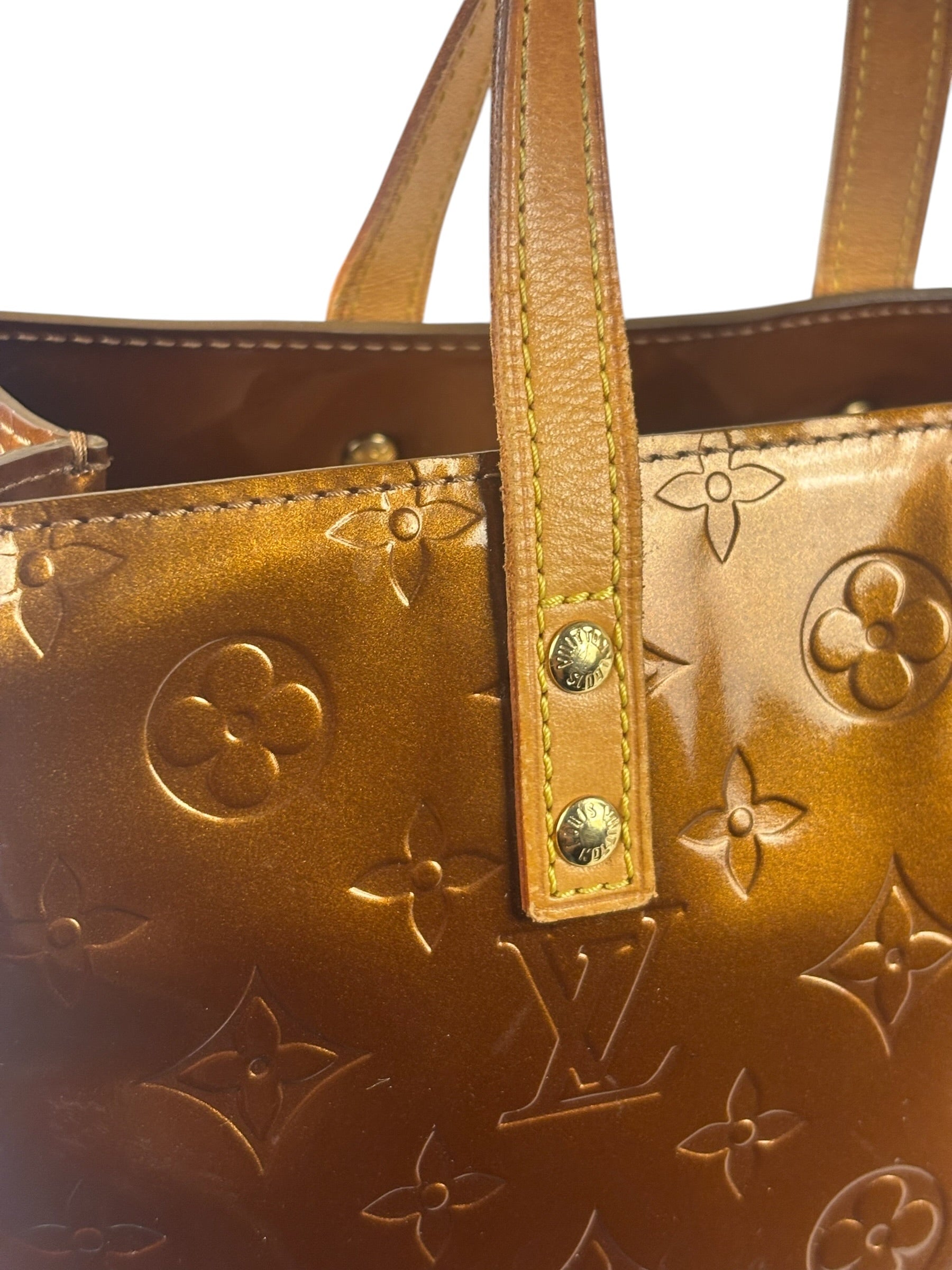 Louis Vuitton Monogram Bronze Vernis Reade PM