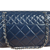 Chanel Blue Patent Quilted Business Flap Bag 2012 17ds