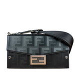Fendi Soft Trunk Baguette Black