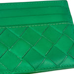 Bottega Veneta Green Intrecciato Card Holder