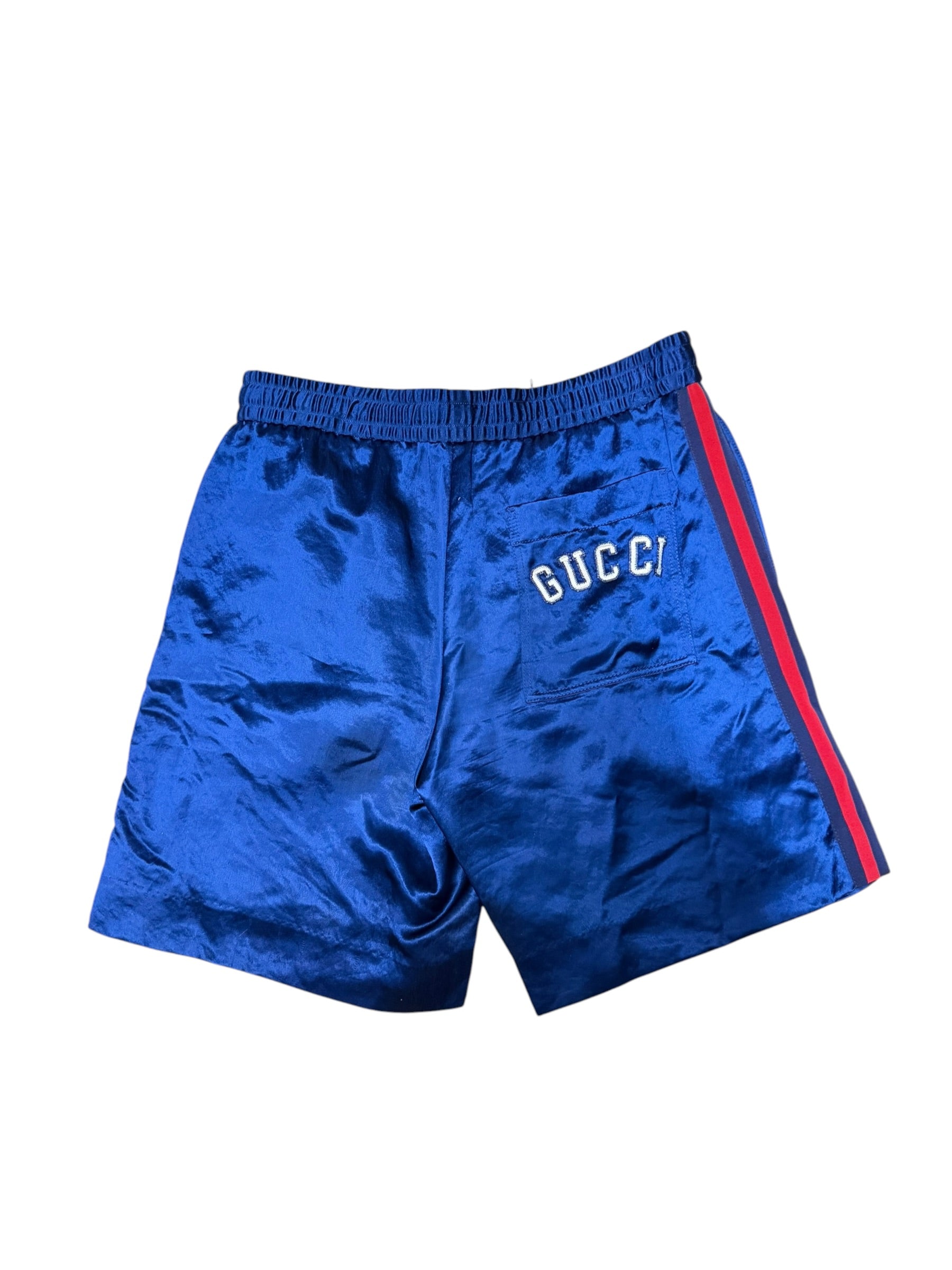 Gucci Vintage Blue NY Yankees Acetate Shorts