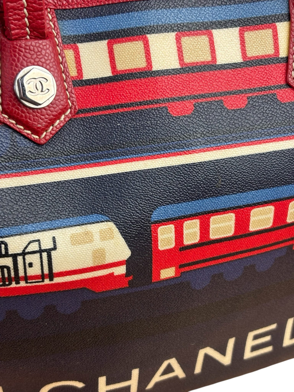 Chanel Colorblock Caviar Le Train Station Tote 2006