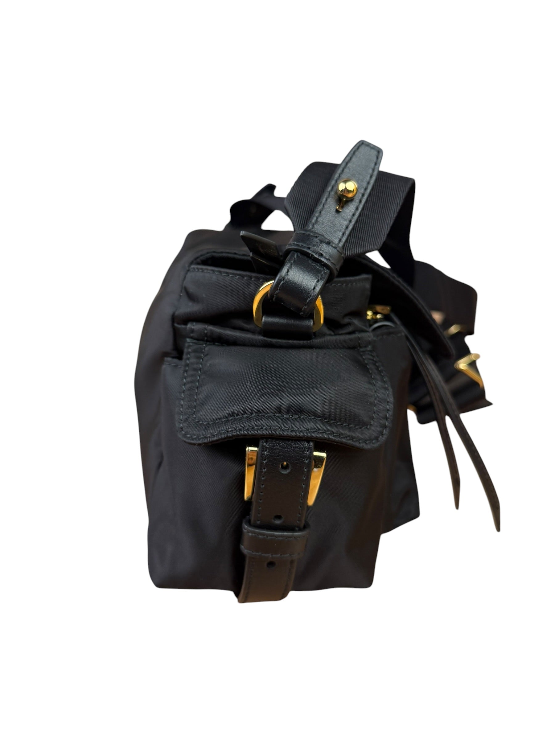 Prada Black Explore Re-Nylon Medium Shoulder Bag