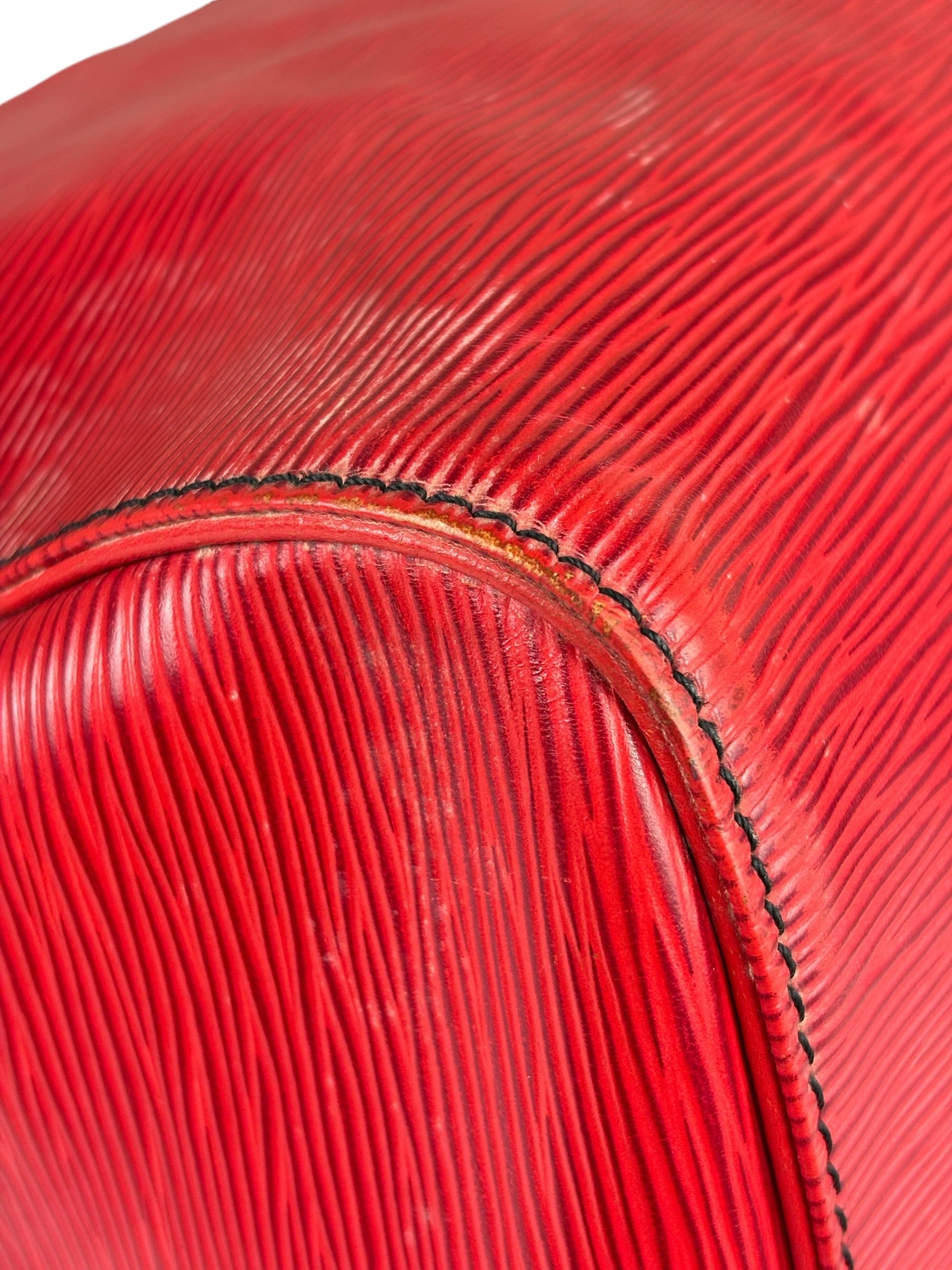 Louis Vuitton Red Epi Keepall 45