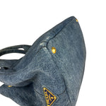 Prada Canapa Denim Tote Bag