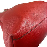 Gucci Red Leather Soho Chain Shoulder Bag