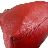 Gucci Red Leather Soho Chain Shoulder Bag
