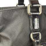 Prada Black Tessuto Nylon Leather Trim Hand Bag