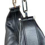 Gucci Black Leather Chain Hobo Bag