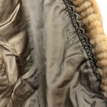 Vintage Brown Leather Lined Fur Coat